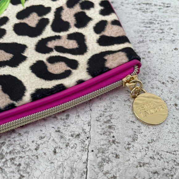 ESTEE Lauder Make Up Pouch Bag Dragonfly Multi Color Print Purse Cosmetic Bag - Picture 3 of 9